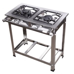 Fogão Duas Bocas 30x30 - Inox