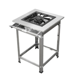 Fogão Uma Boca 40x40 - Inox