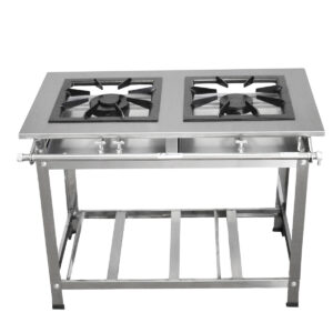 Fogão Duas Bocas 40x40 - Inox