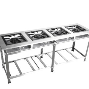 Fogão Quatro Bocas Em Linha 40x40 - Inox
