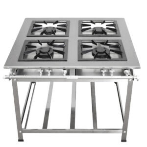 Fogão Quatro Bocas 40x40 - Inox