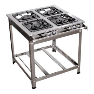 Fogão Quatro Bocas 30x30 - Inox